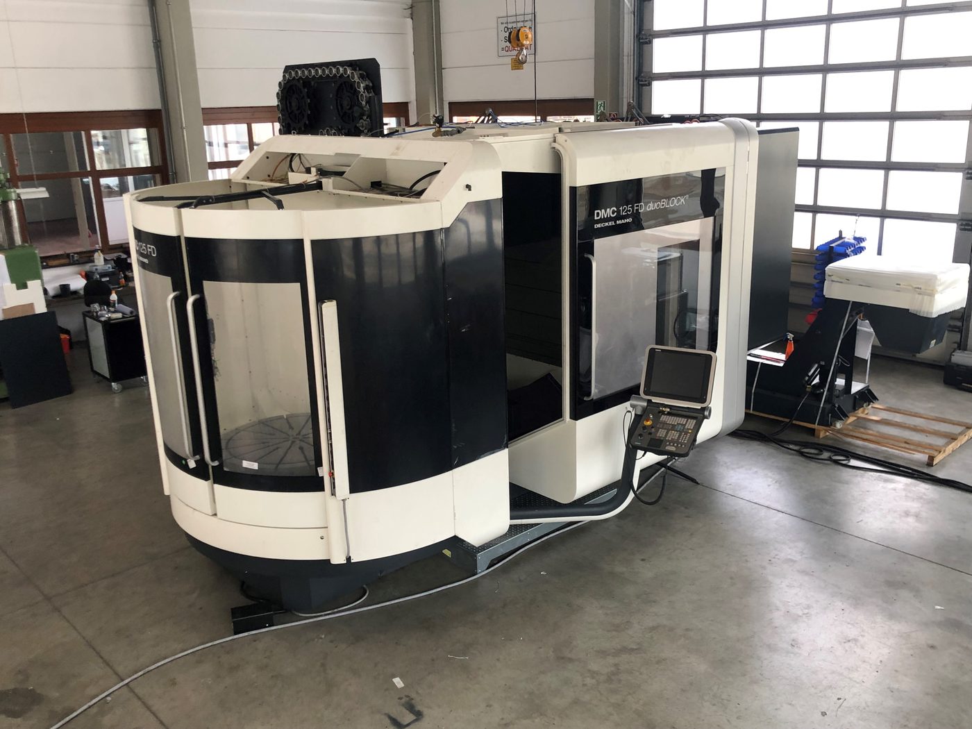 DMC 125 FD duoBLOCK in der Werkstatt